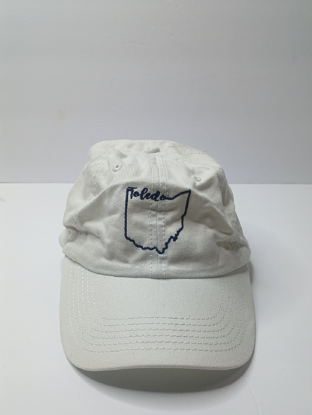 Toledo Embroidered White Baseball Cap